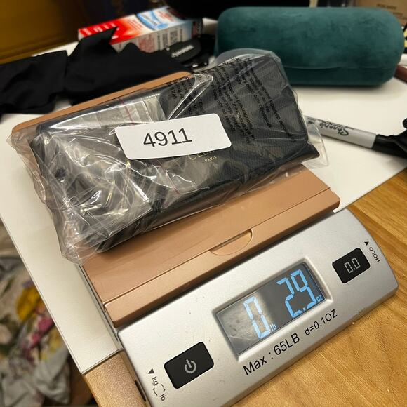 CELINE Paris BLACK AUTHENTIC SUNGLASSES EYEGLASSES CASE ONLY Gold Lettering - Picture 10 of 10